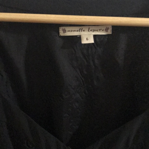 Nanette Lepore Black eyelet sundress size 6 - Picture 2 of 7